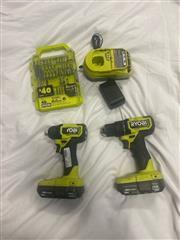 RYOBI TOOLS 2PC DRILL/DRIVER KIT